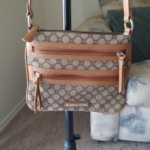 Nine West Tan & Chocolate Crossbody